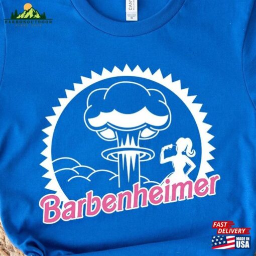 Barbenheimer T-Shirt Barbieheimer Active Shirt Funny Movie Tee Unisex Hoodie