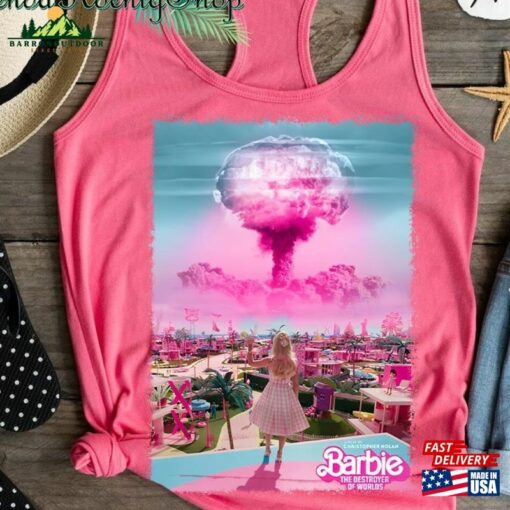 Barbenheimer Tank Barbie The Destroyer Of Word Unisex Sweatshirt