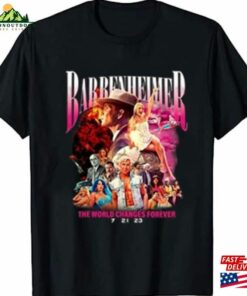 Barbenheimer The World Changes Forever T-Shirt 2023 Barbie Oppenheimer Movie Tee Sweatshirt Unisex 1 Barbenheimer The World Changes Forever T Shirt 2023 Barbie Oppenheimer Movie Tee Sweatshirt Unisex 2