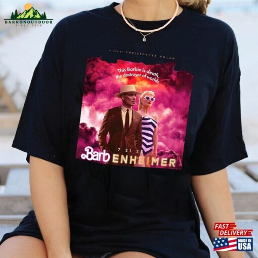 Barbenheimer Trending Shirt Barbie And Oppenheimer Crewneck Unisex Classic