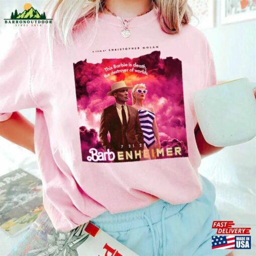 Barbenheimer Trending Shirt Barbie And Oppenheimer Crewneck Unisex Classic