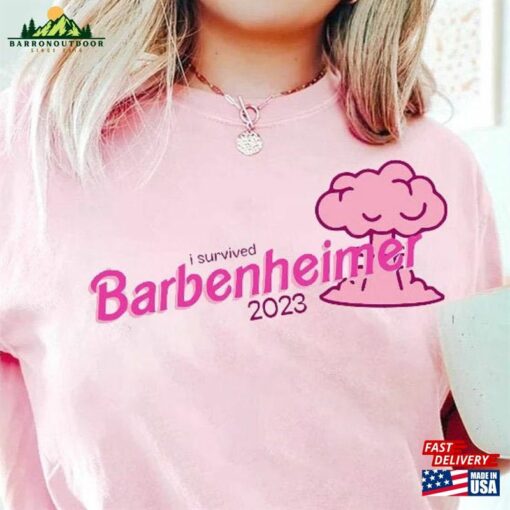 Barbenheimer Vintage 90S Shirt Barbie And Oppenheimer Crewneck Sweatshirt T-Shirt