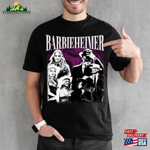 Barbenheimer Vintage Shirt Barbie Vs Oppenheimer Cillian Murphy Margot Robbie Hoodie Unisex