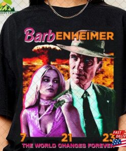 Barbenheimer Vintage Shirt The World Changes Forever Barbie Movie 2023 Sweatshirt Unisex Barbenheimer Vintage Shirt The World Changes Forever Barbie Movie 2023 Sweatshirt Unisex