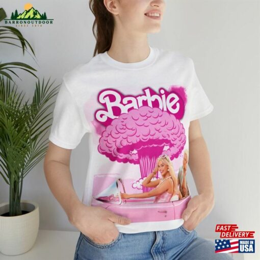 Barbie Bomb Movie Unisex Short Sleeved White T-Shirt Sweatshirt