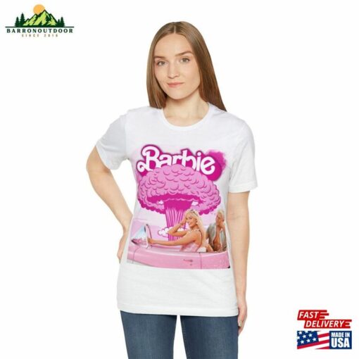 Barbie Bomb Movie Unisex Short Sleeved White T-Shirt Sweatshirt