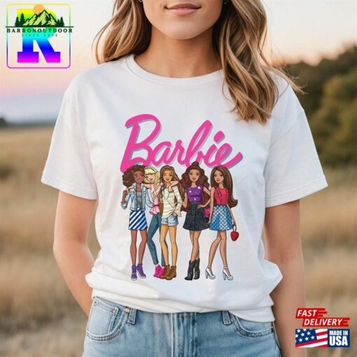 Barbie Characters Group Comfort Colors Shirt 2023 Movie T-Shirt Unisex