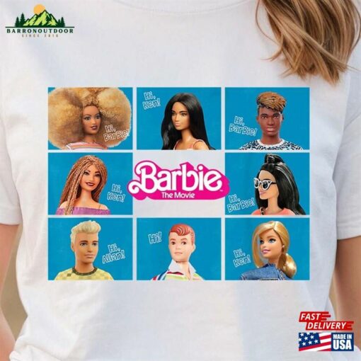 Barbie Group Characters Shirt Movie Comfort Color Let Unisex T-Shirt