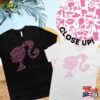 Barbie Head With Ponytail Logo T-Shirt Featuring A Vibrant Pink Design Made Up Of Iconic Accessories Shirt Movie 2023 Hoodie