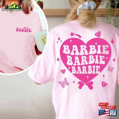 Barbie Heart Shirt Doll Baby Girl For Women Classic Sweatshirt