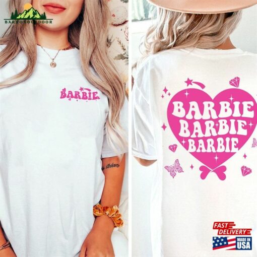 Barbie Heart Shirt Doll Baby Girl For Women Classic Sweatshirt