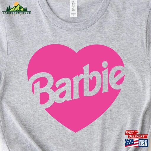 Barbie Heart Shirt Girl 2023 Movie Unisex Classic