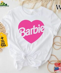 Barbie Heart Shirt Girl 2023 Movie Unisex Classic 2 Barbie Heart Shirt Girl 2023 Movie Unisex Classic 3
