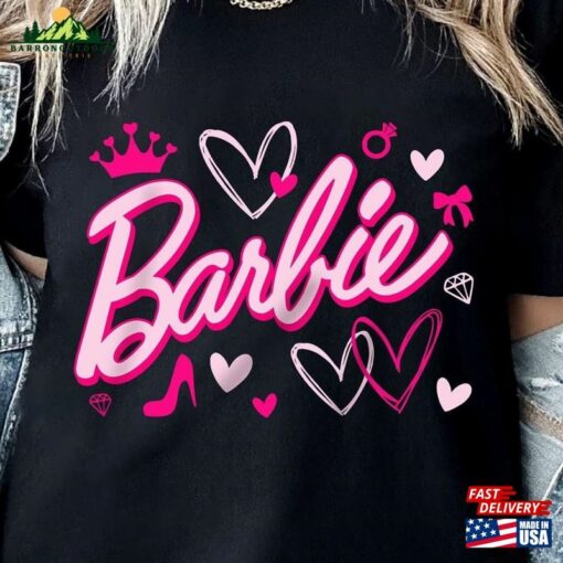 Barbie Heart Shirt Movie Cheetah Unisex T-Shirt