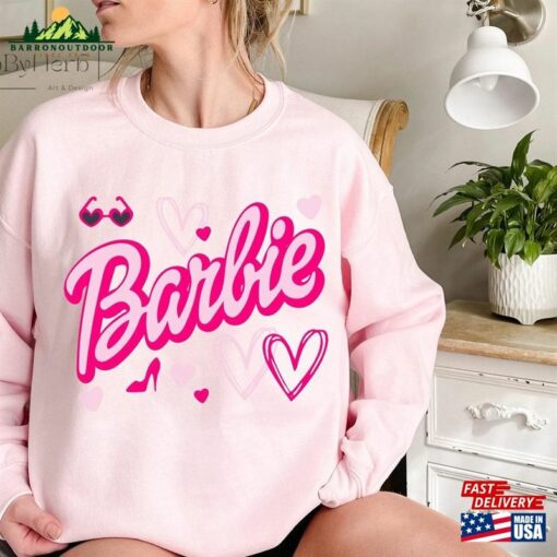 Barbie Heart Sweatshirt Fan Shirt Cheetah Unisex