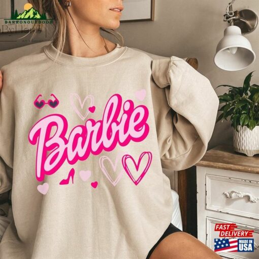 Barbie Heart Sweatshirt Fan Shirt Cheetah Unisex