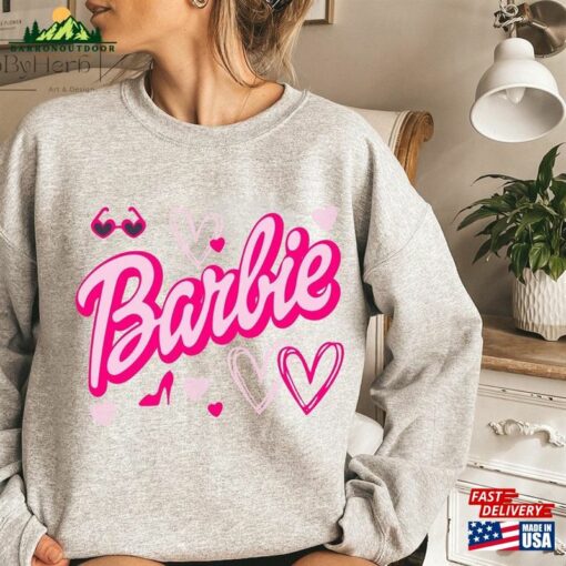 Barbie Heart Sweatshirt Fan Shirt Cheetah Unisex