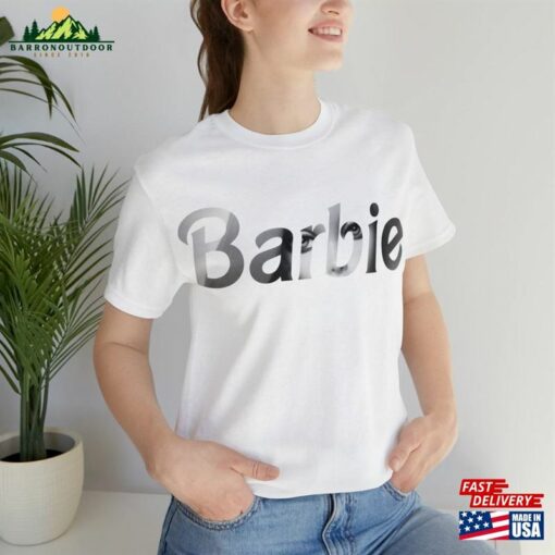 Barbie Inspired Behind The Mask Logo T-Shirt Adult Movie 2023 Classic