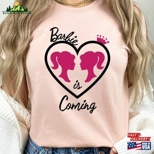 Barbie Is Coming Shirt Girl 2023 Movie T-Shirt Classic