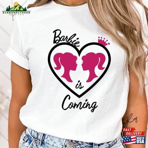 Barbie Is Coming Shirt Girl 2023 Movie T-Shirt Classic