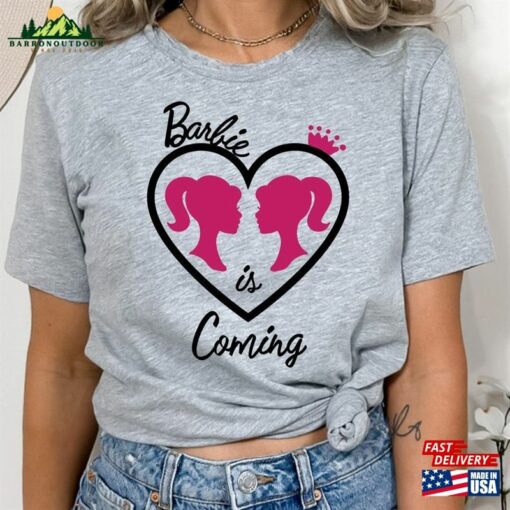 Barbie Is Coming Shirt Girl 2023 Movie T-Shirt Classic