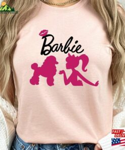 Barbie Kiss Shirt Girl 2023 Movie T-Shirt Hoodie Barbie Kiss Shirt Girl 2023 Movie T-Shirt Hoodie