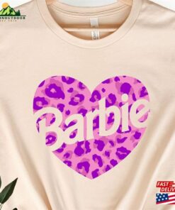 Barbie Leopard Heart T-Shirt Shirt Movie 2023 Tee Sweatshirt Unisex Barbie Leopard Heart T-Shirt Shirt Movie 2023 Tee Sweatshirt Unisex