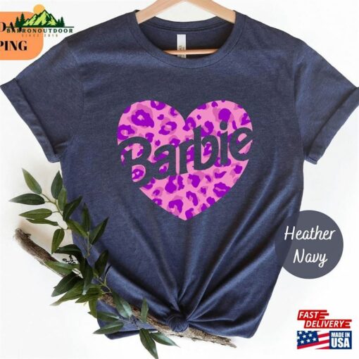 Barbie Leopard Heart T-Shirt Shirt Movie 2023 Tee Sweatshirt Unisex