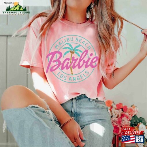 Barbie Malibu Beach Comfort Colors® Shirt Movie 2023 Pink Los Angeles Sweatshirt T-Shirt