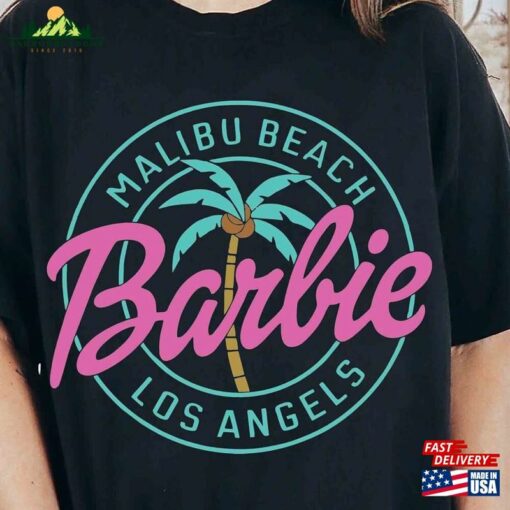 Barbie Malibu Beach Comfort Colors® Shirt Movie 2023 Pink Los Angeles Sweatshirt T-Shirt