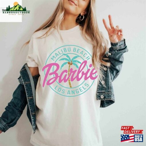 Barbie Malibu Beach Comfort Colors® Shirt Movie 2023 Pink Los Angeles Sweatshirt T-Shirt