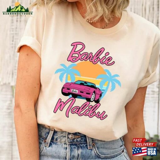 Barbie Malibu Beach Shirt Movie 2023 Pink California Sweatshirt Unisex