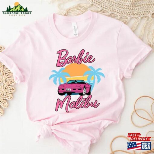 Barbie Malibu Beach Shirt Movie 2023 Pink California Sweatshirt Unisex