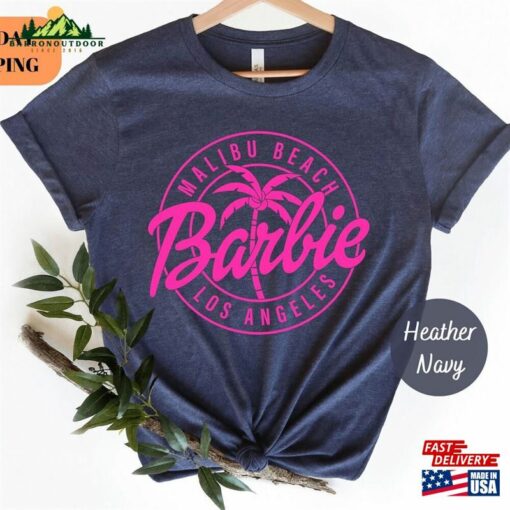 Barbie Malibu Beach T-Shirt Movie 2023 Pink Los Angeles Shirt Sweatshirt Unisex