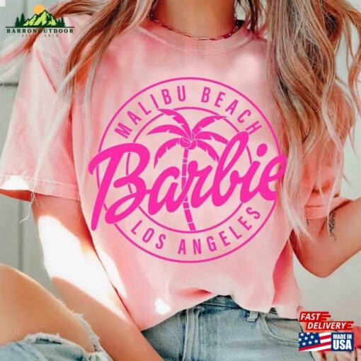 Barbie Malibu Pink Beach Comfort Colors® Shirt Movie 2023 Los Angeles Classic Sweatshirt