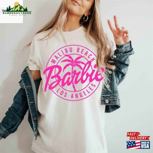 Barbie Malibu Pink Beach Comfort Colors® Shirt Movie 2023 Los Angeles Classic Sweatshirt