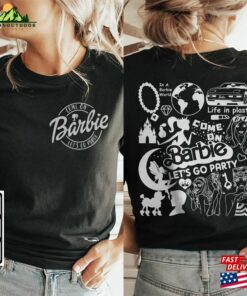 Barbie Movie Doodle Art Shirt 2 Side Funny Princess Barbies New 2023 Sweatshirt Hoodie Gift For Fan Da1406dt