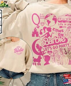Barbie Movie Doodle Art Shirt 2 Side Funny Princess Barbies New 2023 Sweatshirt Hoodie Gift For Fan Da1406dt V1 Unisex