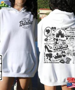 Barbie Movie Doodle Art Shirt 2 Side Funny Princess Barbies New Movies 2023 Concert Sweatshirt Hoodie Gift For Fan Da1406dt Classic 3