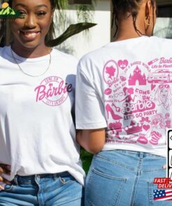 Barbie Movie Doodle Art Shirt 2 Side Funny Princess Barbies New Movies 2023 Concert Sweatshirt Hoodie Gift For Fan Da1406dt V1 Unisex Classic 4