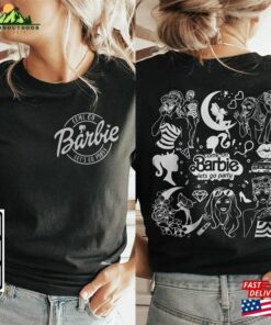 Barbie Movie Doodle Art Shirt 2 Side Funny Princess Barbies New Movies 2023 Sweatshirt Hoodie Gift For Fan Da1406dt Classic