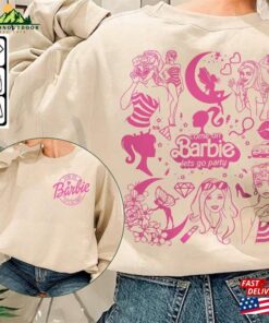 Barbie Movie Doodle Art Shirt 2 Side Funny Princess Barbies New Movies 2023 Sweatshirt Hoodie Gift For Fan Da1406dt V1 Unisex Classic