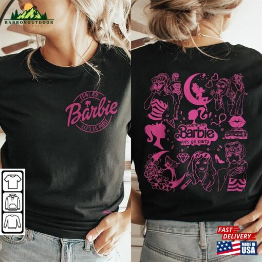 Barbie Movie Doodle Art Shirt 2 Side Funny Princess Barbies New Movies 2023 Sweatshirt Hoodie Gift For Fan Da1406dt V1 Unisex Classic