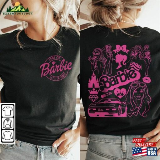 Barbie Movie Doodle Art Shirt 2 Side Funny Princess New 2023 Sweatshirt Hoodie Gift For Fan Da1406dt V1 Unisex T-Shirt