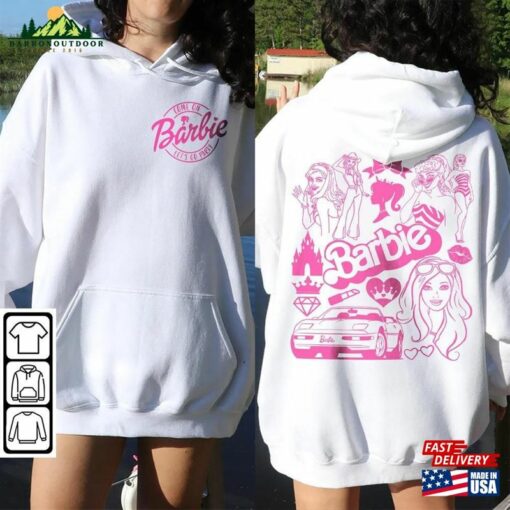 Barbie Movie Doodle Art Shirt 2 Side Funny Princess New 2023 Sweatshirt Hoodie Gift For Fan Da1406dt V1 Unisex T-Shirt