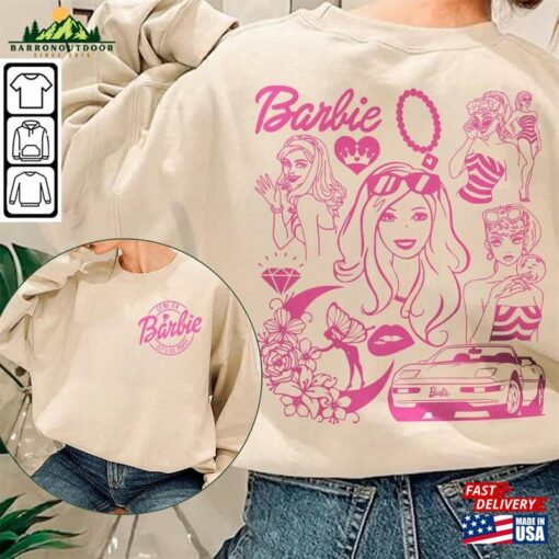 Barbie Movie Doodle Art Shirt 2 Side Funny Princess New Movies 2023 Sweatshirt Hoodie Gift For Fan Da1406dt V1 Classic T-Shirt