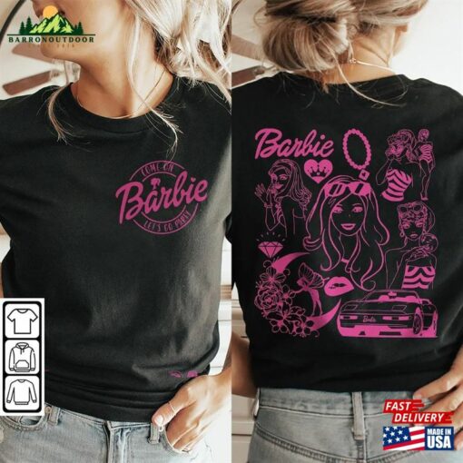 Barbie Movie Doodle Art Shirt 2 Side Funny Princess New Movies 2023 Sweatshirt Hoodie Gift For Fan Da1406dt V1 Classic T-Shirt