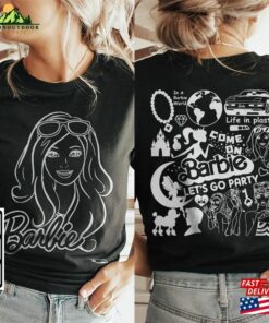 Barbie Movie Doodle Art Shirt 2 Side Princess Barbies New 2023 Sweatshirt Hoodie Gift For Fan Da1406dt T-Shirt