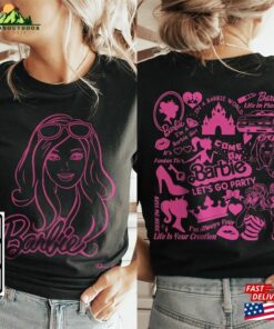 Barbie Movie Doodle Art Shirt 2 Side Princess Barbies New Movies 2023 Concert Sweatshirt Hoodie Gift For Fan Da1406dt V1 T-Shirt
