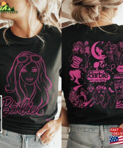 Barbie Movie Doodle Art Shirt 2 Side Princess Barbies New Movies 2023 Sweatshirt Hoodie Gift For Fan Da1406dt V1